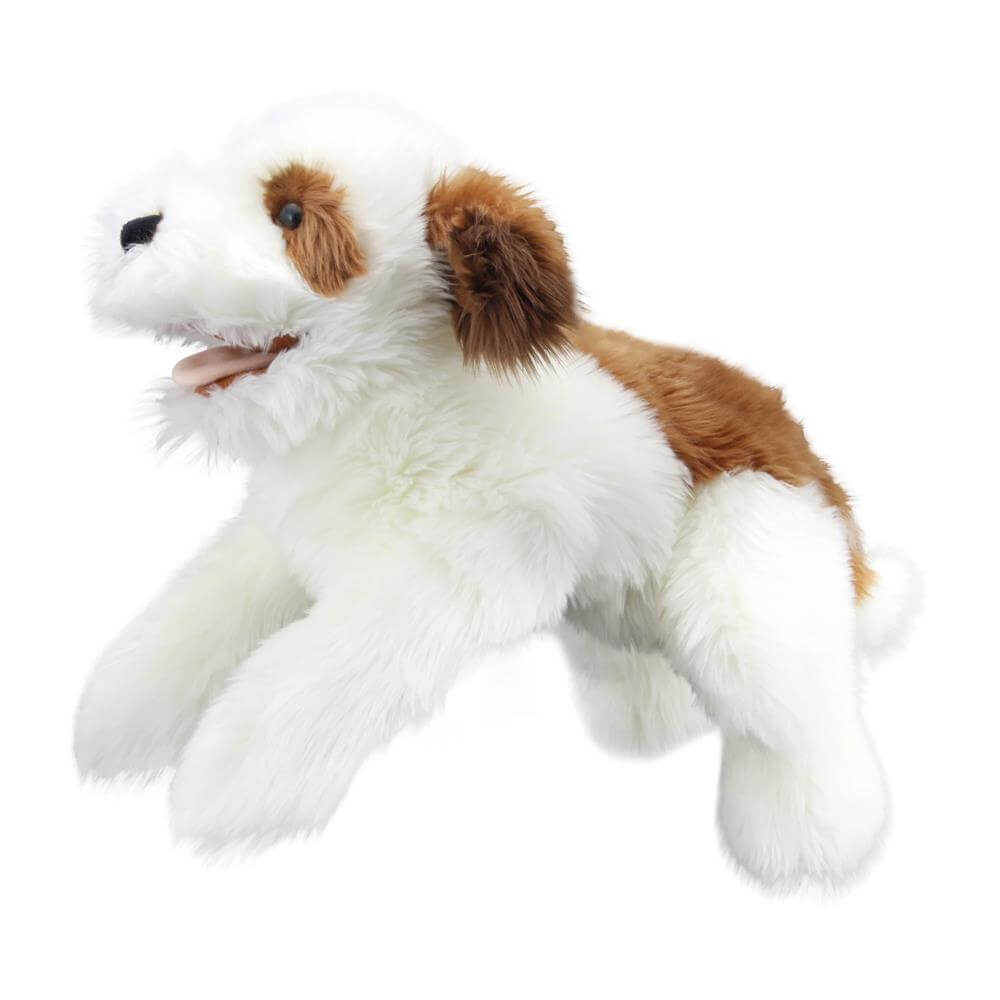 The Puppet Company Brown & White Playful Puppy